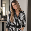 Zigzag Noir Luxe Set | Conjunto Blanco y Negro
